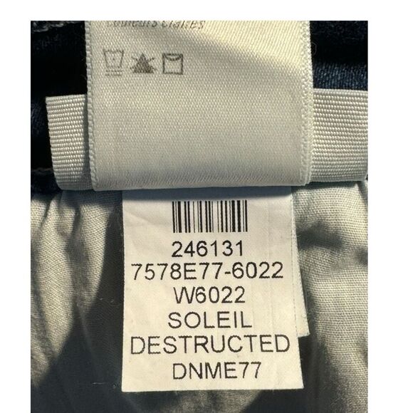 NEW PAIGE Women’s Size 14 (32) Stella Straight Soleil Destructed NWT - Picture 8 of 9